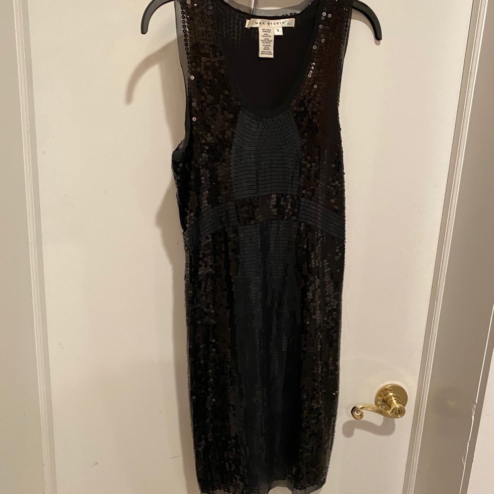 Max Studio Stretchy Sequins LBD